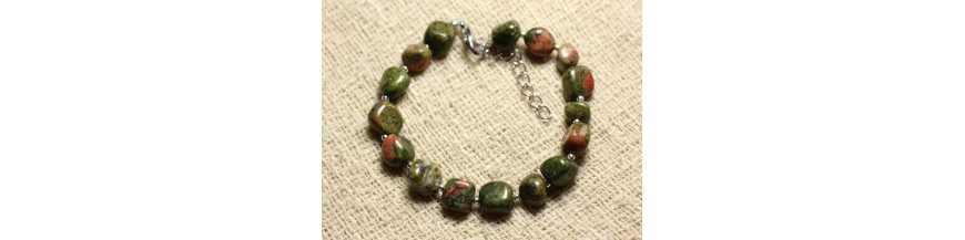 Bracelets Pierres Unakite