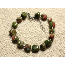 Bracciali con pietre Unakite