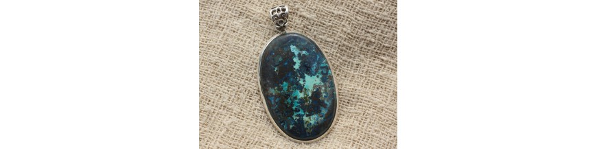 Pendenti in argento 925 azzurrite