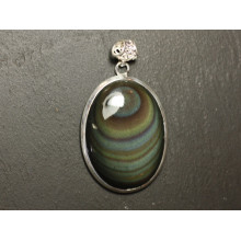 Celestial Eye Obsidian Pendants Silver 925