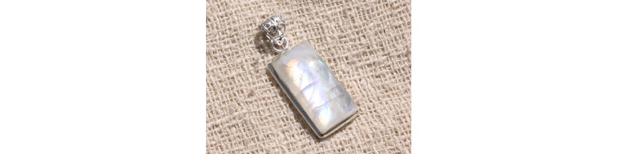 Pendentifs Pierre de Lune Argent 925