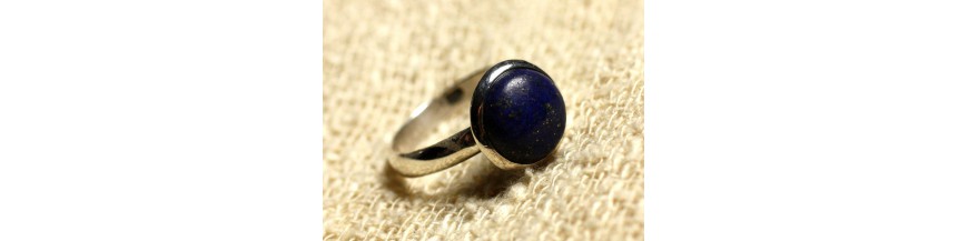 Rings Adjustable Size 10mm Stones Silver 925