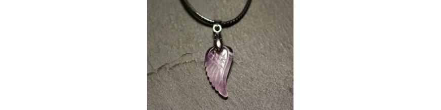 Necklaces Pendant Pierre Ailes